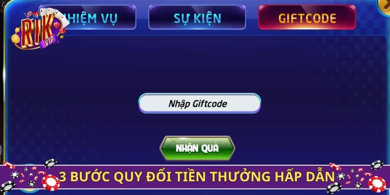 3 bước quy đổi tiền thưởng hấp dẫn