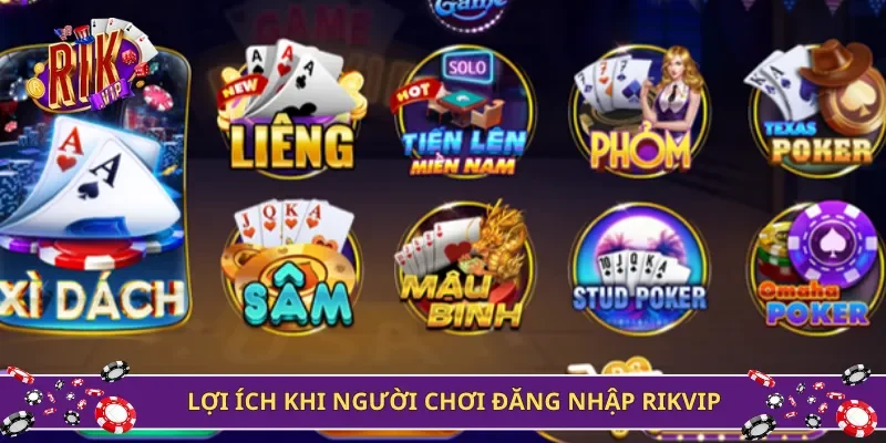 Lợi ích khi người chơi đăng nhập Rikvip
