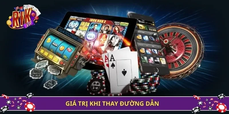 Giá trị khi thay đường dẫn