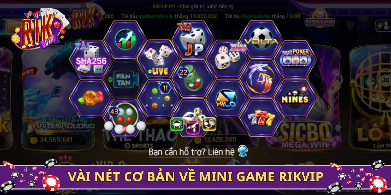 Vài nét cơ bản về mini game Rikvip